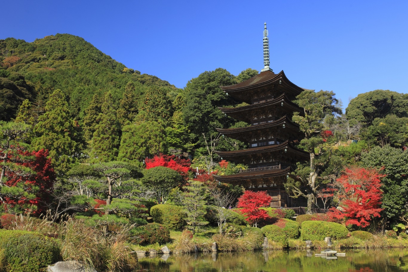 image:Rurikoji Temple Five-storied Pagoda